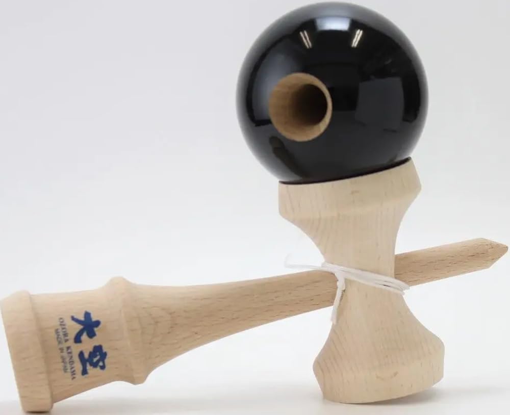 Yamagata Koubou Competition Kendama "Ozora" (Certified by the Japan Kendama Association) Solid Color Black