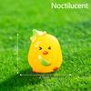 Cartoon Niedliche Nachtleuchtende Gelbe Küken Ornamente Kreative Harzhandwerke Kreative Cartoon Tier Modell Dekoration Zubehör