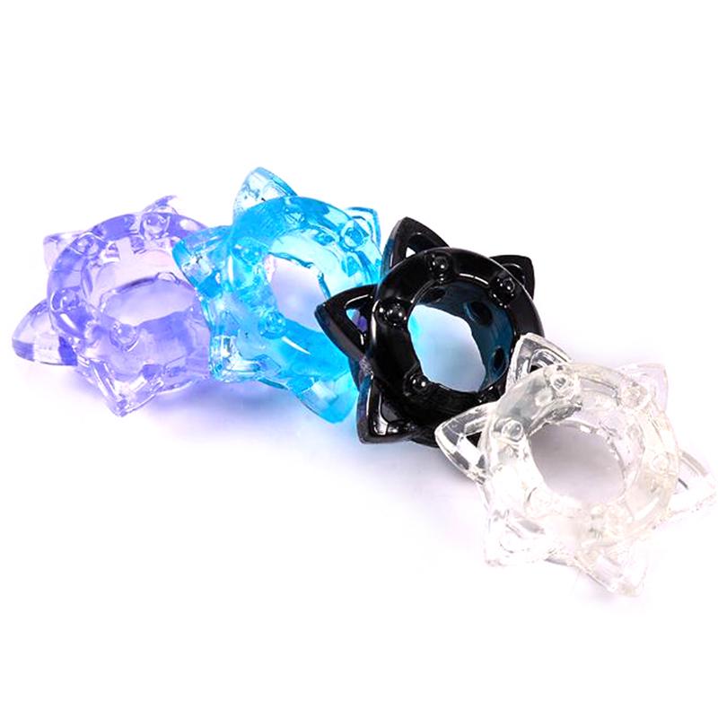 5Pcs Couple Erection Penis Cock Rings Vibrator Stimulator Enhancer Sex Toys