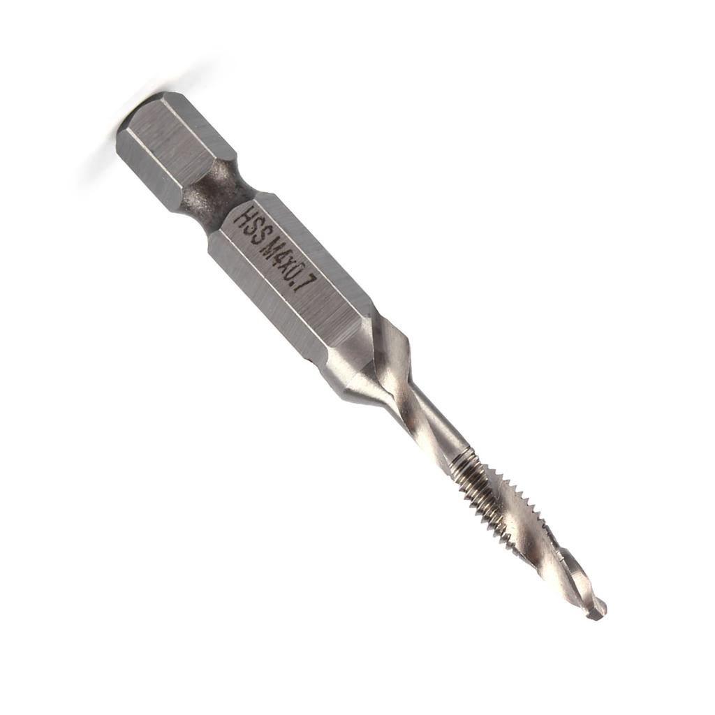 Hex Handle Tap Drill Bits M4 HSS 1/4" Hex Shank Drill & Tap Taper Drill Bits Power Tool Part