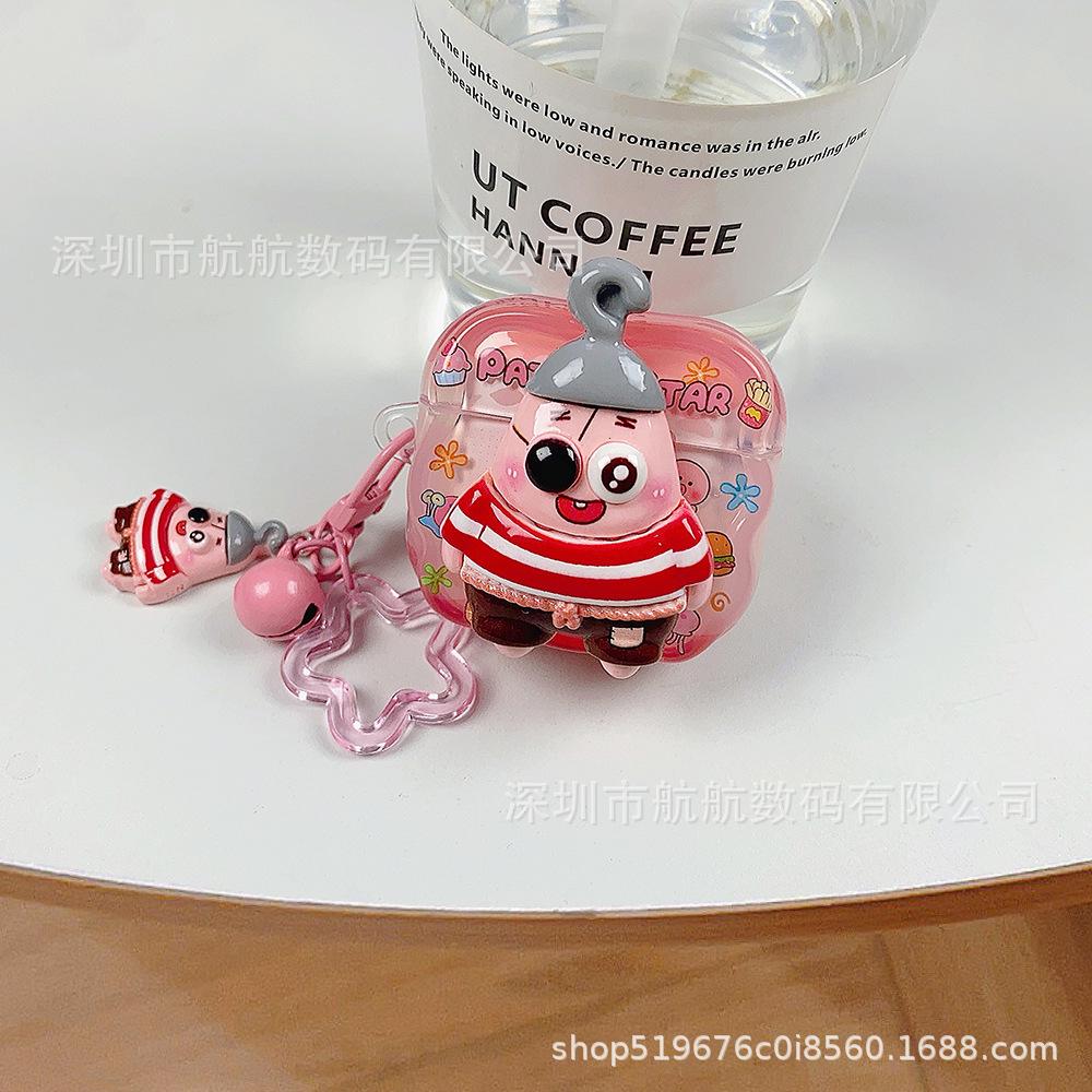 ONE PIECE Patrick Star for airpodspro1st generation Bluetooth headset case 1st generation Apple 1st generation protective case