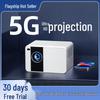 2026 Ultra HD Portable Projector for Living Room & Bedroom - Direct Wall Projection, Compact Home Theater
