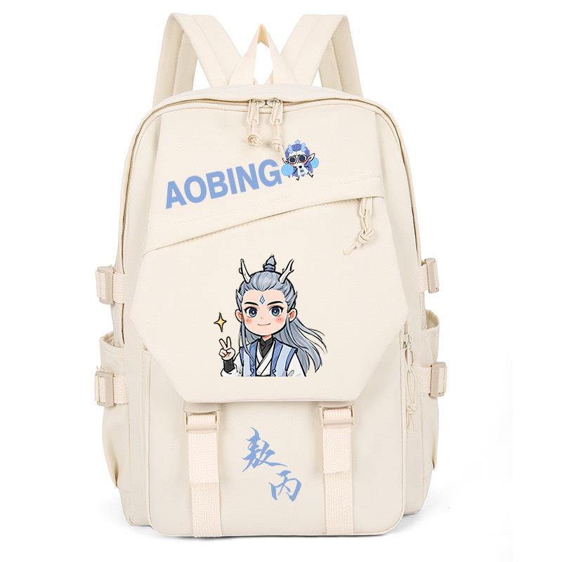 2025 High-value and large-capacity Aobing surrounding Nezha 2 printing leisure students to reduce the burden of schoolbags and backpacks