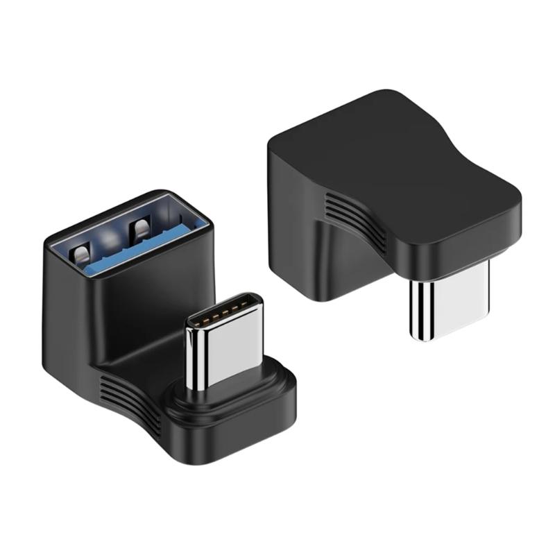 90/180 Degree U-shaped USB 3.1 Type C Male to Female Adapter 4K60HZ 10Gbps Fast Charging USB C Charging Converters