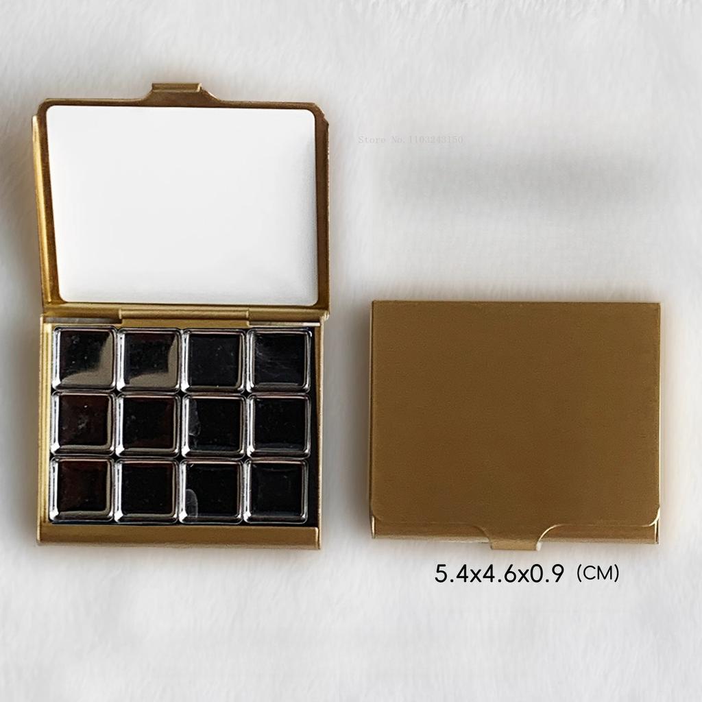 Ultra-thin Travel Edition Watercolor Box Magnetic Attachment Type Pigments Packaging Box Outdoor Watercolor Palette Art Tools