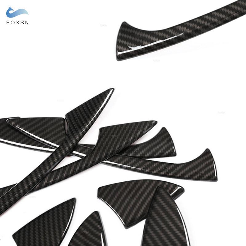 Mercedes Benz B C E Sınıfı W246 W204 W212 2010-2015 GLK ML X204 W166 için ABS Karbon Fiber Araba Dış Kapı Kolu Kapağı Trim