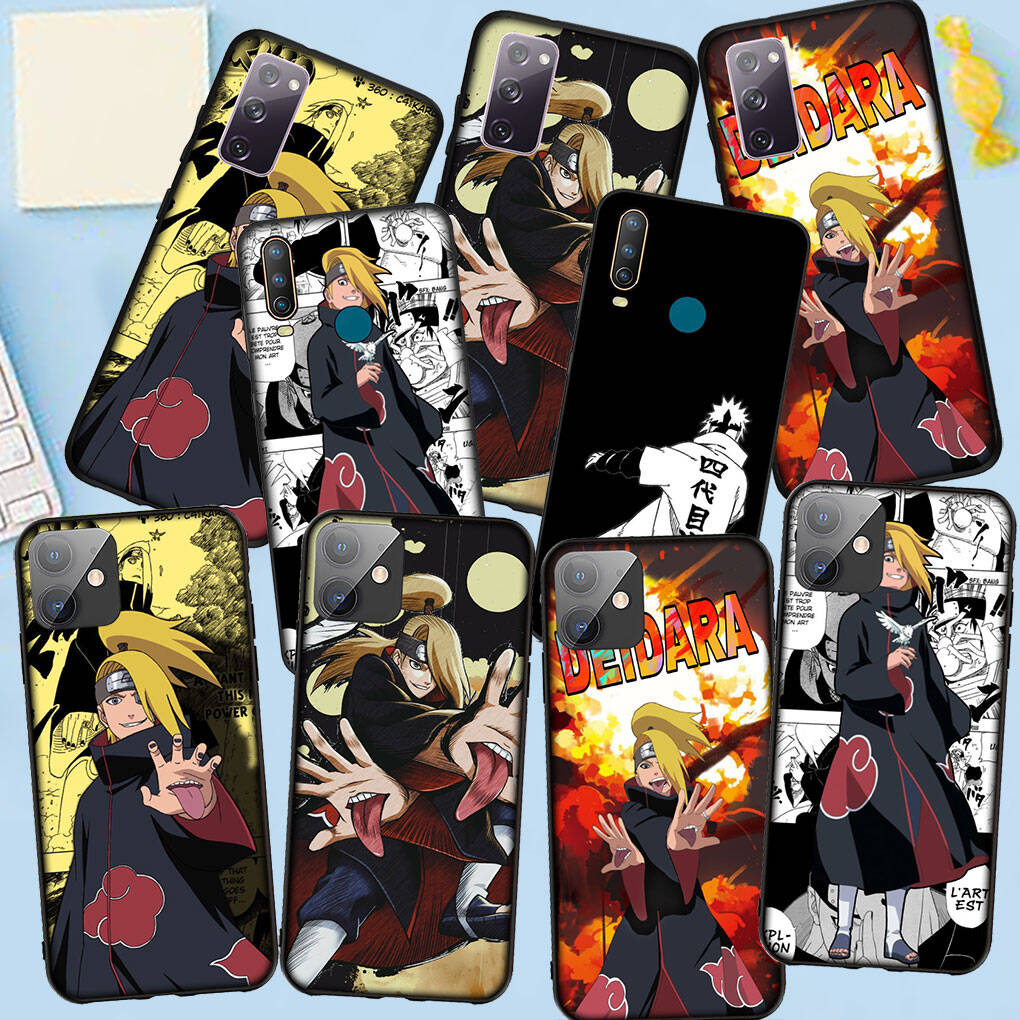 Phone Case for iPhone 17 15 16 Plus Xiaomi Poco X7 X6 F8 F7 M8 C85 C75 C71 Redmi Note 14 12 11 13 Pro Max A4 14C 13C Deidara Silicone Akatsuki Narutos