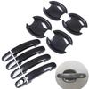 For Ford Focus 2012 2013 2014 2015 Carbon Fiber Chrome Car Door Handle Cover Bowl Trim Overlays Styling Accessories
