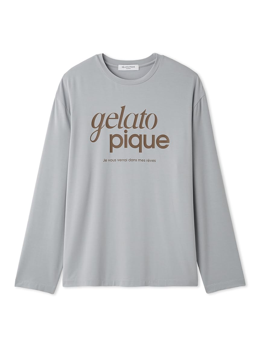

Gelato Pique Homme Logo Print Long Sleeve PMCT255374 Men s T-Shirt (BLUE) синий