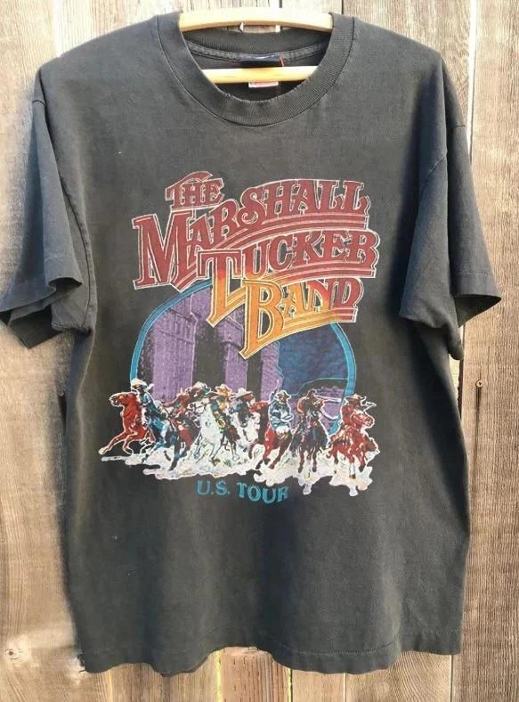 The Marshall Tucker Band Live In Concert Us Tour 70 Charcoal Unisex Shirt M