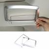 Fit For BMW 5 Series G30 2018- ABS Silver Rear Makeup Mirror Frame Trim 2PCS