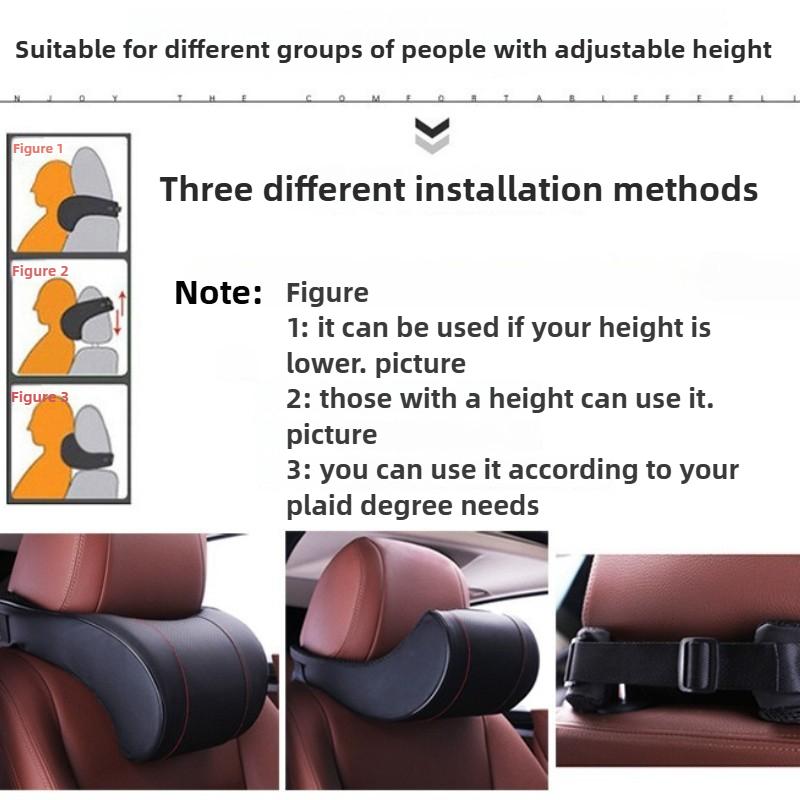 Memory Foam Car Neck Pillow Car Headrest Neck Support Pillows Vehicle Neck Cushion Car Interior Accessories