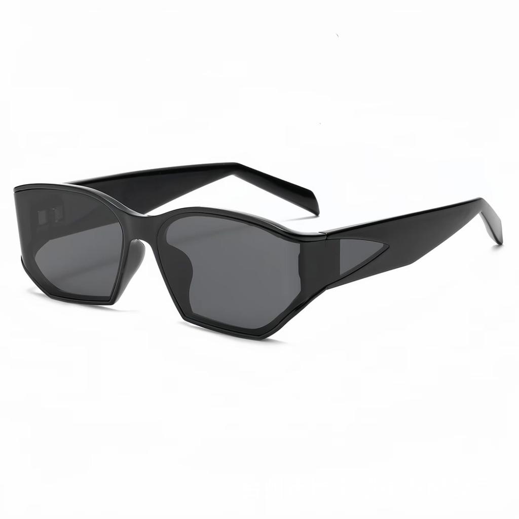 Curved Trendy High-End Square Sunglasses For Men And Women With The Same Style, Clear Gray And High-Cold Sunglasses