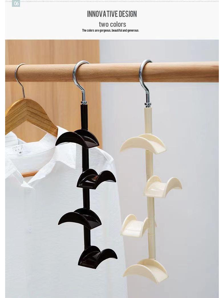

Creative Rotating Handbag and Accessory Hanger – Wardrobe Hooks for Shirts, Ties, and Hats