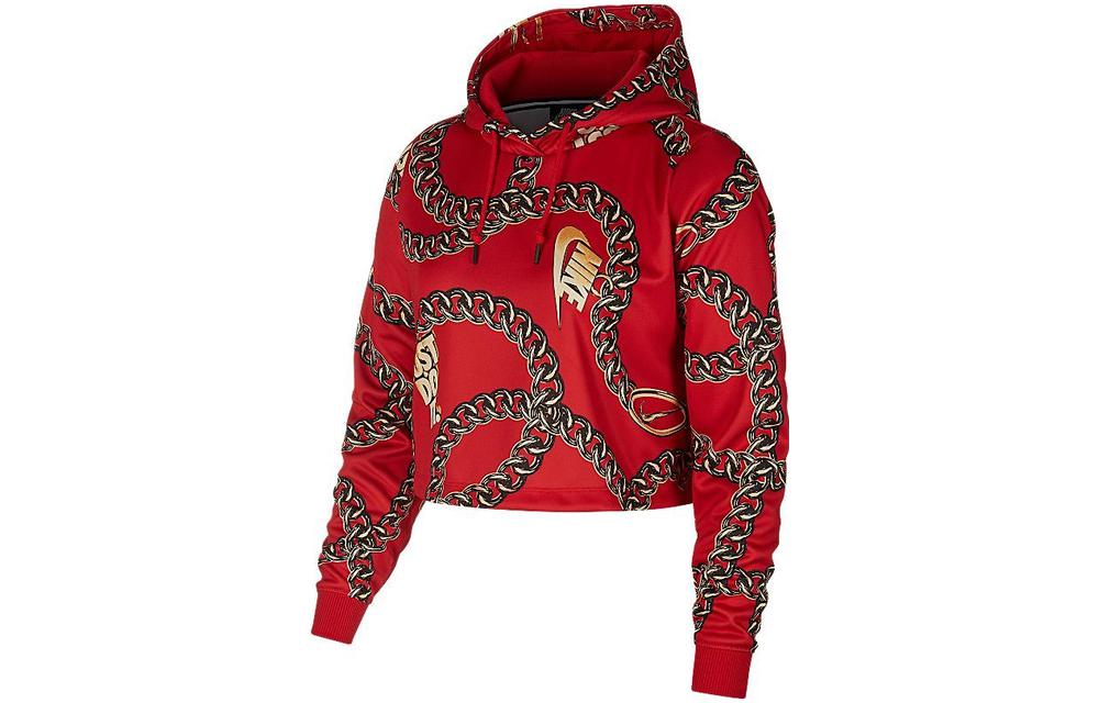 

Nike Sweatshirts Women s Red Hooded Moderate Regular CJ6306-657 L