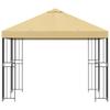 Garden Gazebo 3 X 3 M Cream Polyester and Steel 190 Gsm