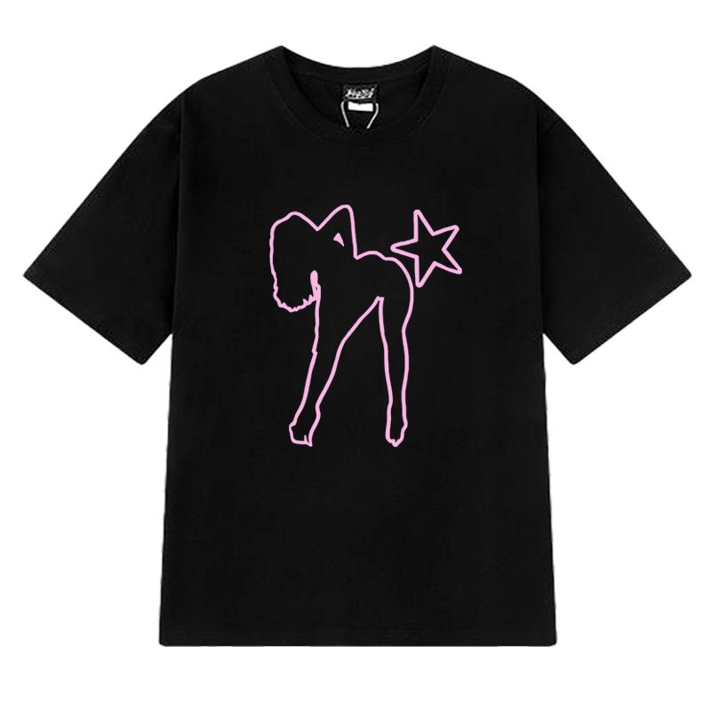 

Fashion Y2k Oversized 100% Cotton short sleeve T-shirts Summer Men Women Trend Cute Kawaii T shirt Unisex harajuku Graphic Tops 4XL