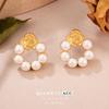 French Camellia Flower Stud Earrings - Exquisite & Fresh High-End Luxury Fashion