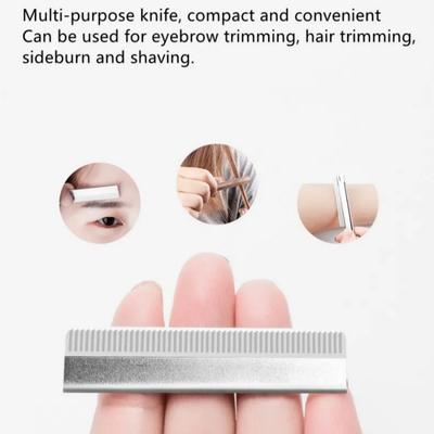 10pcs/box Eyebrow Shaping Blade Carbon Steel Armpit Hair Removal Hand Lip Hair Knife Makeup Artist Hair Removal Knife