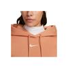Nike Sportswear Phoenix Fleece Logo Loose Sports Sweatshirt Women sweatshirt Amber-Brown DQ5860-225