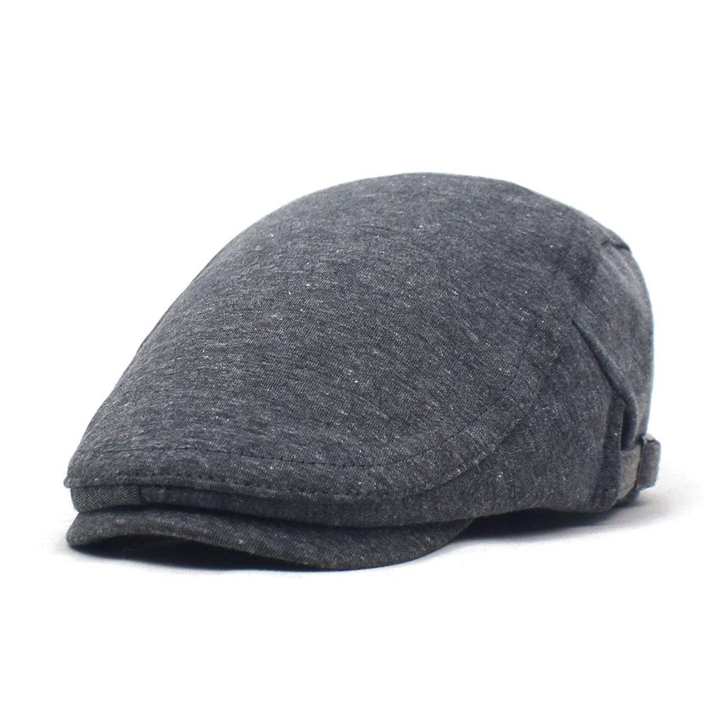 Beret Men's Casual Solid Color Cap Forward Cap Adjustable Hat