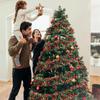 2Meters Christmas Tinsel Garland Red Green Strip Ribbon for Xmas Tree Hanging Ornaments Home Decoration New Year Party Supplies