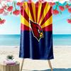 Serviette de plage imprimée Arizona Cardinals, Grande serviette douce à séchage rapide pour la plage, le camping, la natation