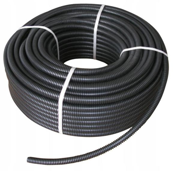 Corrugated Conduit Pipe with Pilot 25mm 750N UV 50M