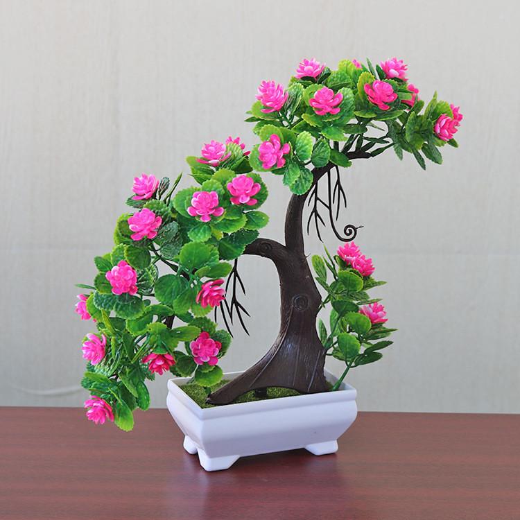 Camellia Japonica Rose Artificial Plant With Plastic Material For Home Decor And Table Centerpiece