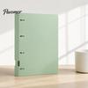 Notebook Production Folder 4-Hole Document Folder/A4 File Bag, Durable PP Portable Storage Compact Binder Folder, Macaron Colors Lightweight Organizer