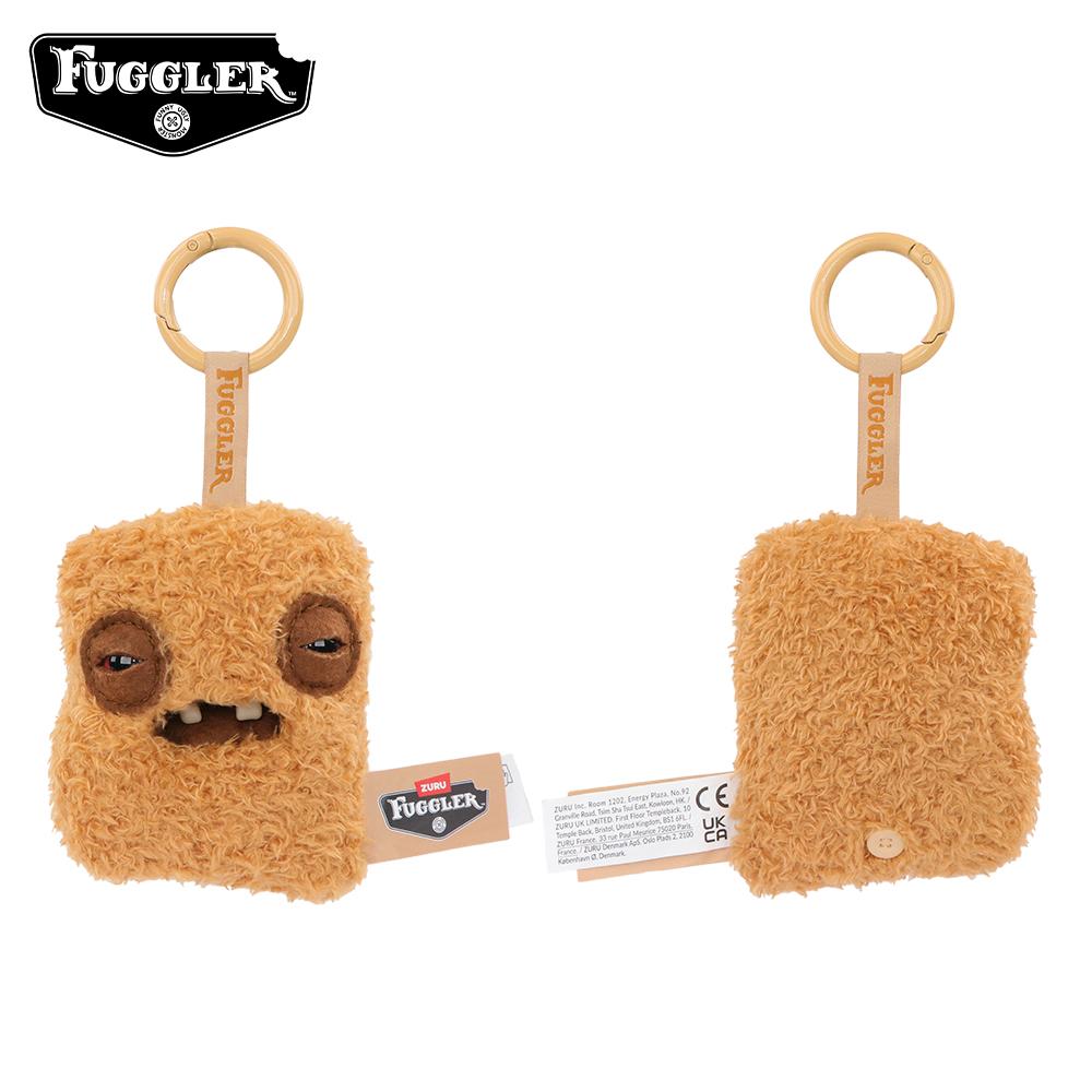 Original Fuggler Fugg Nuggets Plüsch Schlüsselanhänger Mini Nugget Hässliches Monster Taschenanhänger Flauschig Niedlich Bezahntes Spielzeug Rucksack Hängeornament beige