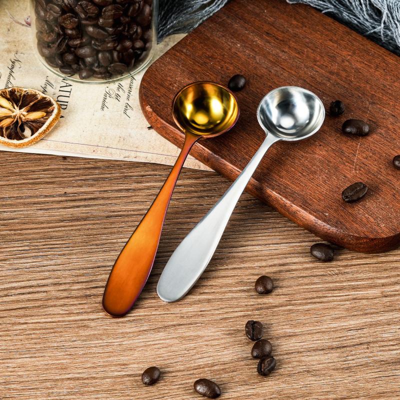 4g Stainless Steel Measuring Spoon, Ins Style Integrated Powder Scoop for Coffee Milk Tea Baking Kitchen Seasoning Tools