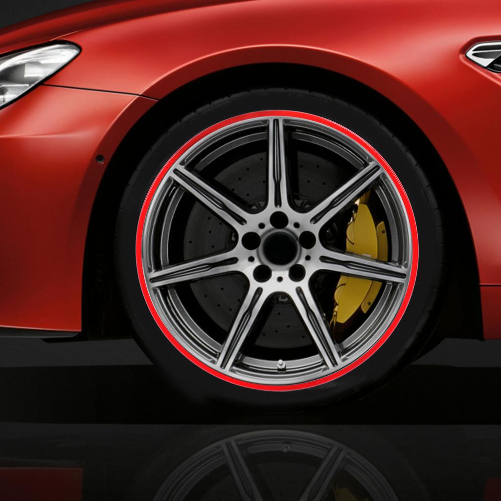 Wheel Rim Protector Trim Anti Collision Versatile Sporty Look Wheel Rim Protector Scratch Resistant 18 Inch for Cars