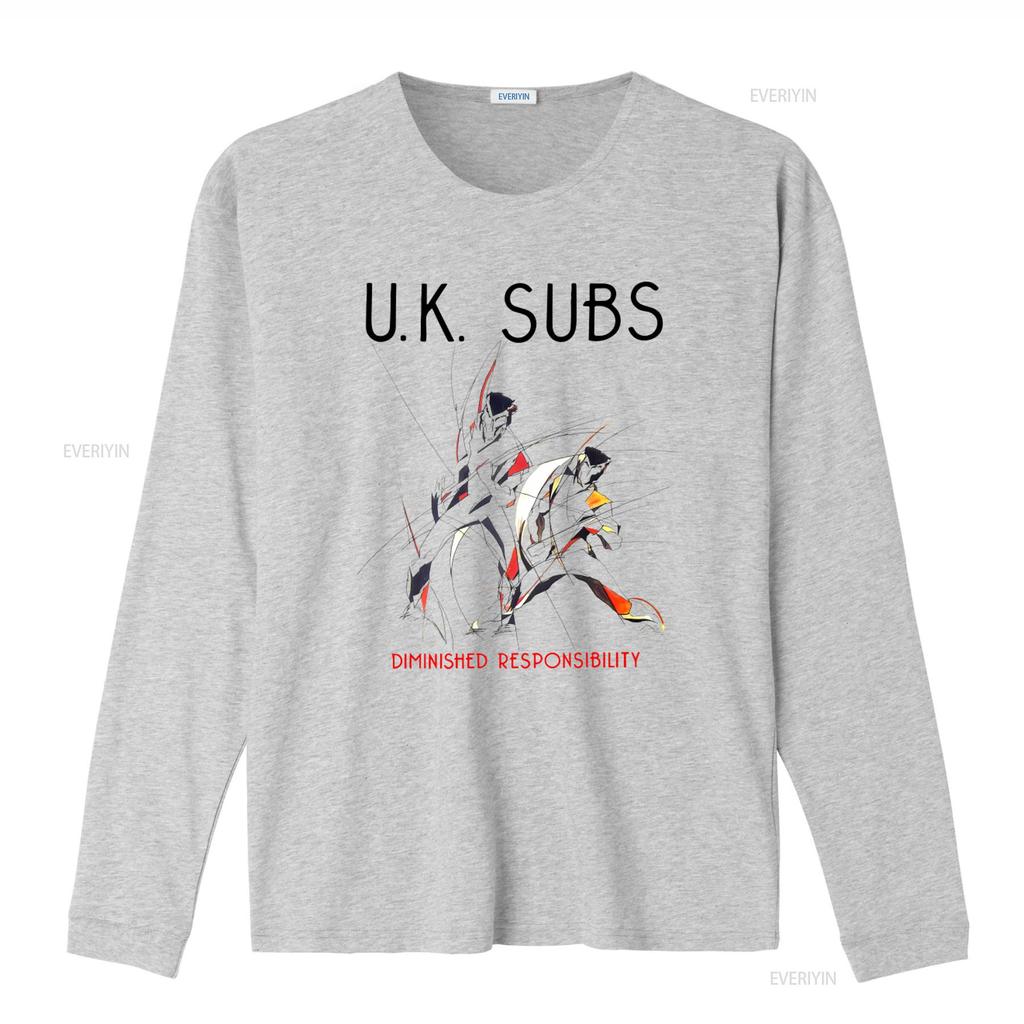 UK Subs Diminished Responsibility White T Shirt New Fashionable Rock Band Design vintage Washed Top For Everyday Wear