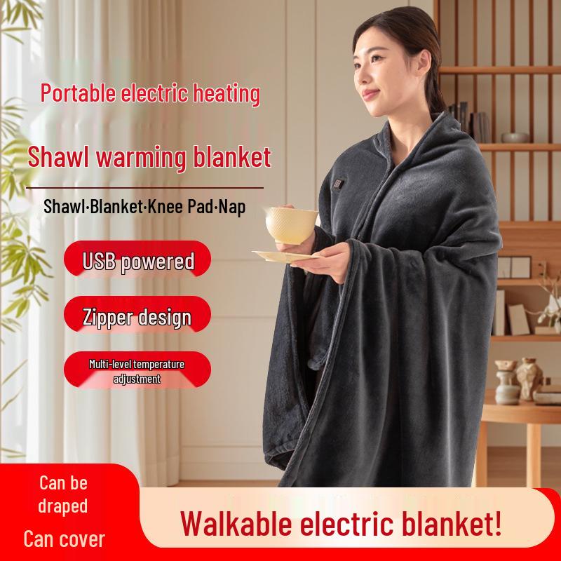 2026 USB Heated Multi-functional Shawl Blanket - Electric Winter Warmth Cloak