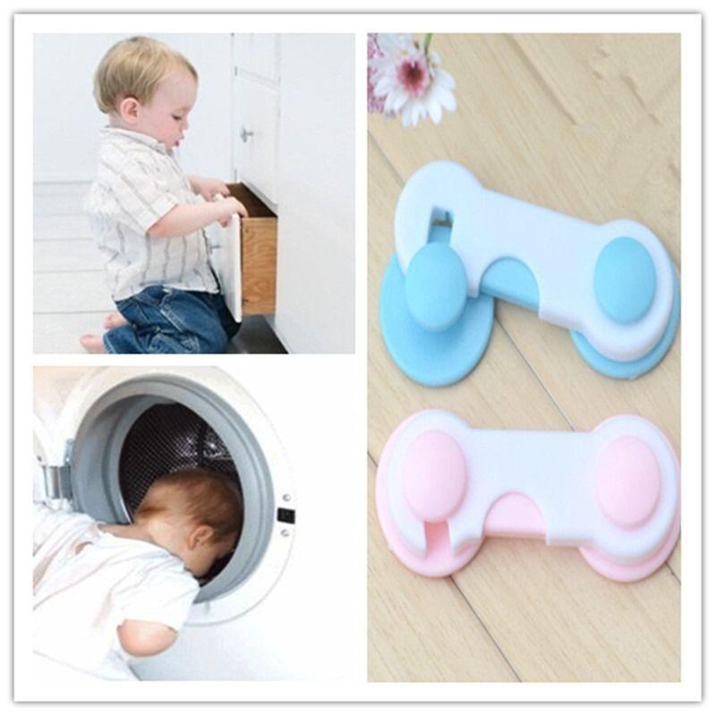 Kindersicherung für Schränke und Kühlschränke mit sicherem Design in Farboptionen