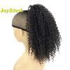 Joy&luck Afro Kinky Kudrnatý Puff Stahovací Cop pro Africké Černé Ženy Hnědá Barva Syntetický Drdol Vlasový Styl