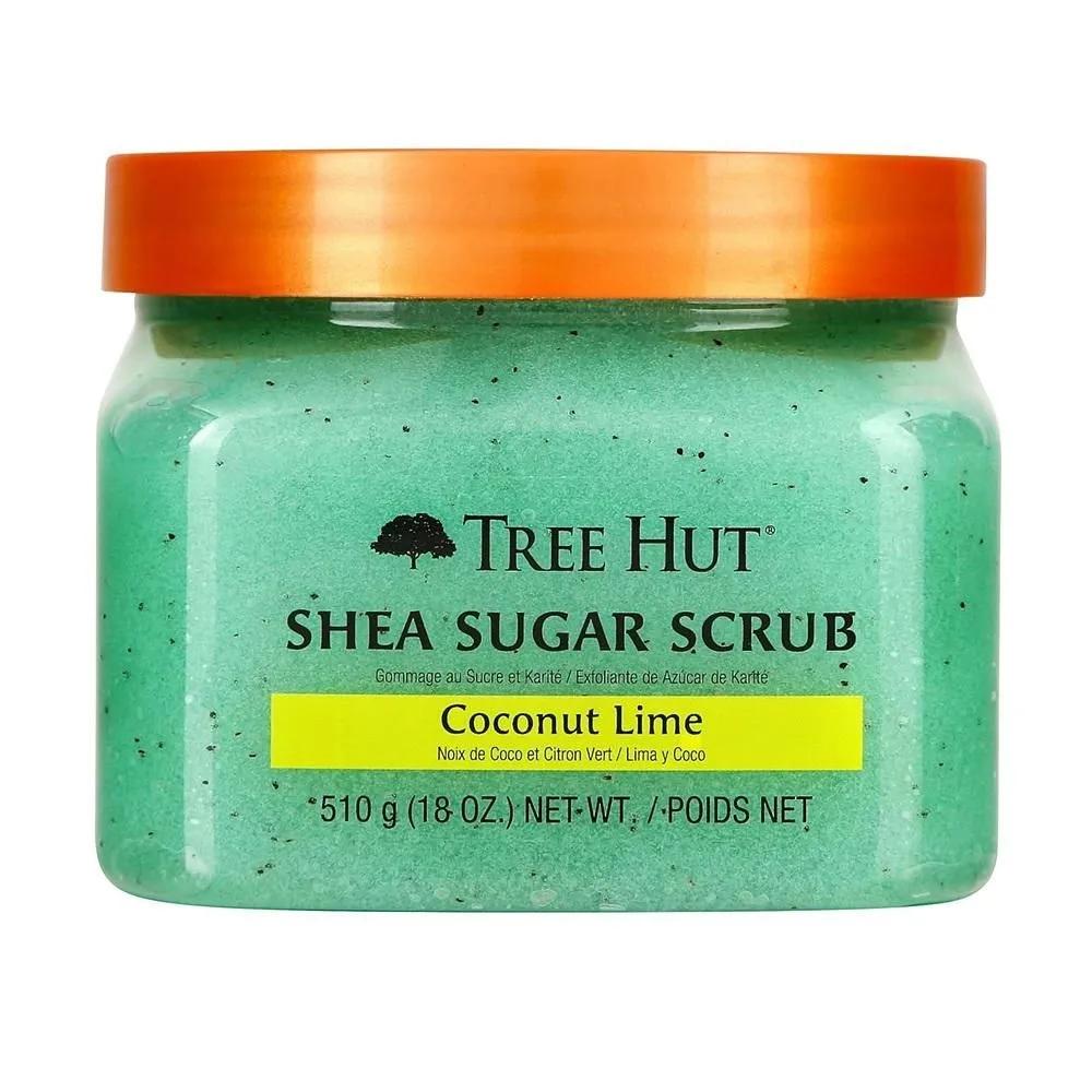 Tree Hut Сахарный скраб для тела с маслом ши 510 г 1 упаковка Кокос и лайм