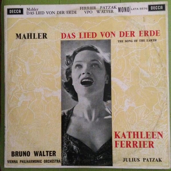 

LP Record KATHLEEN FERRIER JULIUS PATZAK Mahler Das Lied Von Der Erde The LXTA5576 The Decca Recor 1952 Australia Classical Used
