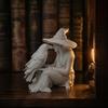 Vintage Style Witch Statue 3D Printed Statue, Gothic And Raven Sculpture, Indoor Outdoor Halloween Mystical Figurine for Home Desktop Shelf