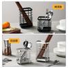 Stainless Steel Hollowed Hanging Rack Kitchen Utensil Drying Rack Home Chopsticks Spoons Drainer Basket Flatware Storage Drainer