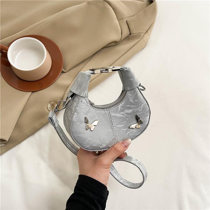 

Новая сумка в китайском стиле, национальный стиль, женская, 2025, новая, повседневная сумка-мессенджер, повседневная модная наплечная сумка-подмышка, сумка на цепочке серый