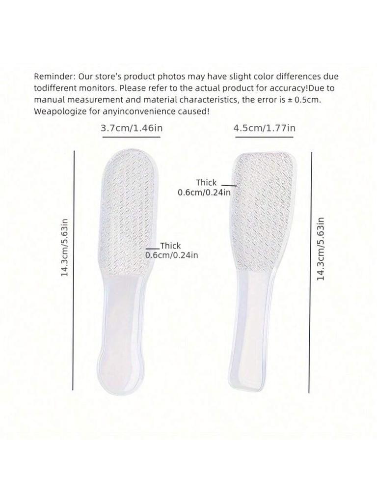 1/2 Stück Nano-Glas-Fußfeile für Hand- und Fußpflege, Hornhaut-, abgestorbene Hautentfernung, Peeling und Nagelformung