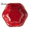 Photogenic Serving Dish Ceramic Small Dipping Plate, with Lotus Leaf Texture, Tea Room Easy Cleaning Soy Bowl, for Restaurants Parties Holidays