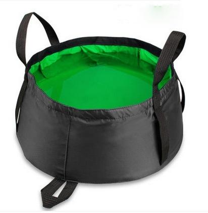 

8,5 л портативный уличный дорожный складной складной умывальник для кемпинга, ведро для раковины, сумка для стирки, ведро для воды, ультра-легкое зелёный