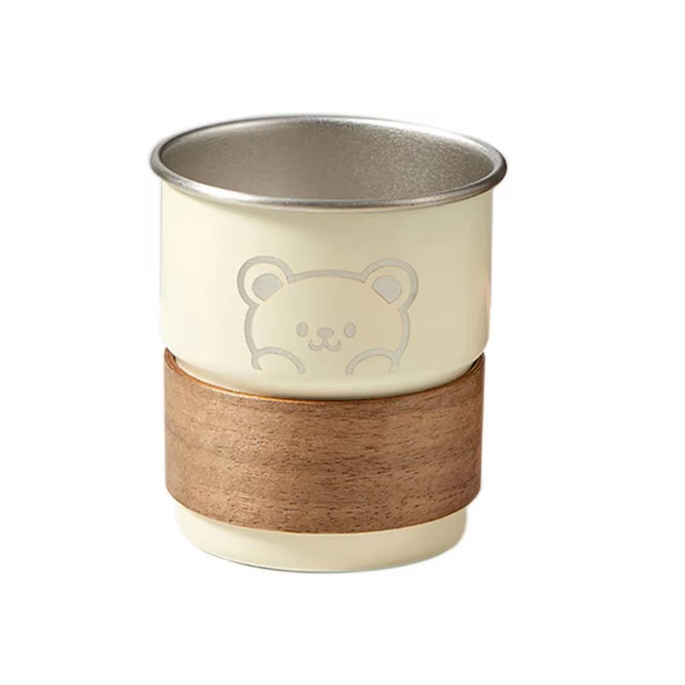 Anti-scalding Cute Tumbler Fall Prevention Stepped Coffee Cup Scratch Proof Small Metal Cup  Adult