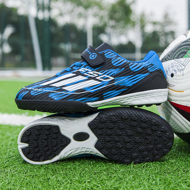 

Новые футбольные бутсы F50 для детей и подростков, на липучке, для мальчиков и девочек, с шипами, для учеников начальной и средней школы, соревновательная спортивная обувь 29