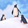 2 Stücke Mini Pinguin Fee Garten Vater Sohn Modell Ornament Micro Landschaft DIY Dekor