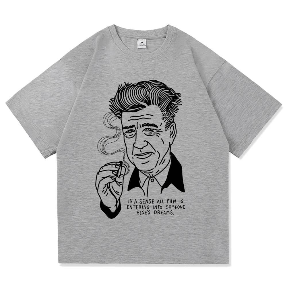 David Lynch T Shirt Summer Fashion Women Unisex Aesthetic Retro Graphic TShirt Unisex High Quality Casual Vintage Tees Shirts Top