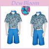 Traje Cosplay Ken Azul Anime Barbie 2023 Roupa de Halloween Tecido de Poliéster Tema Popular do Filme Disponível em Vários Tamanhos